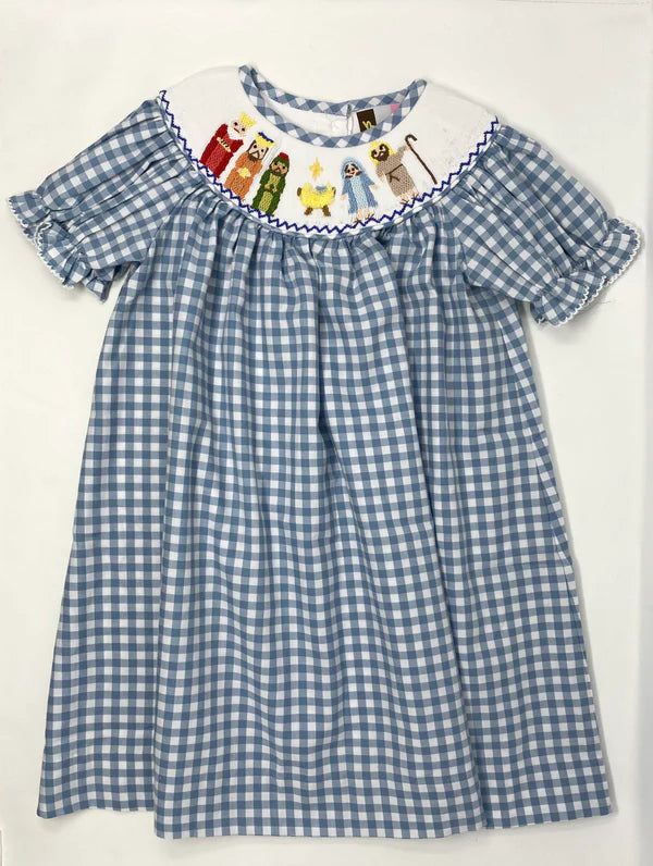 Nativity on sale smocked dress