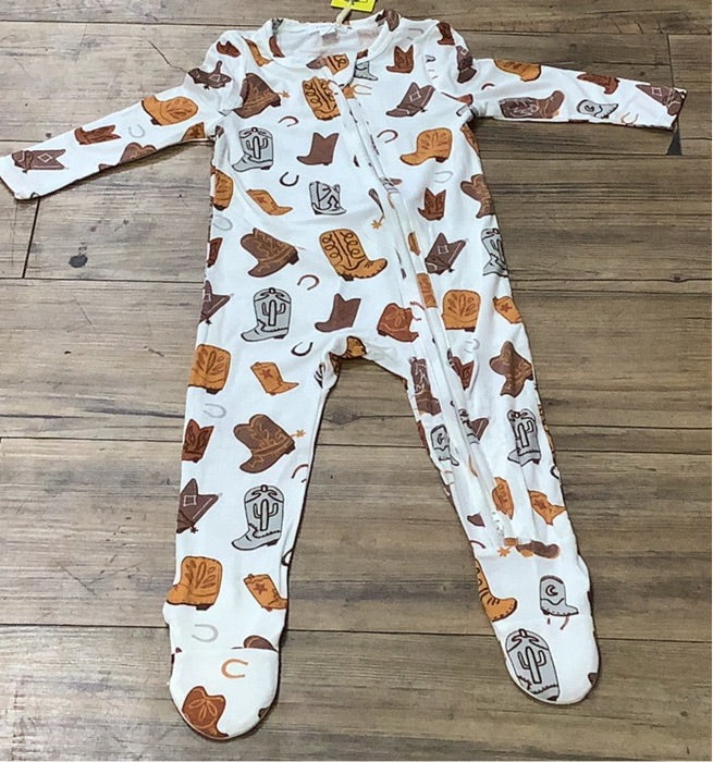 Angel Dear 2 Way Zipper Footie Cowboy Poppeas A Unique Boutique