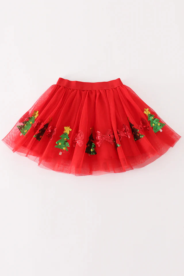 Abbie & Evie Red Gingerbread Sequin TuTu 120700 (STHE)