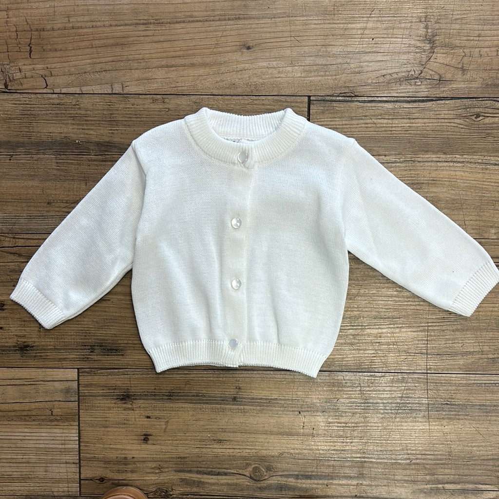 Dolce Goccia Plain White Sweater