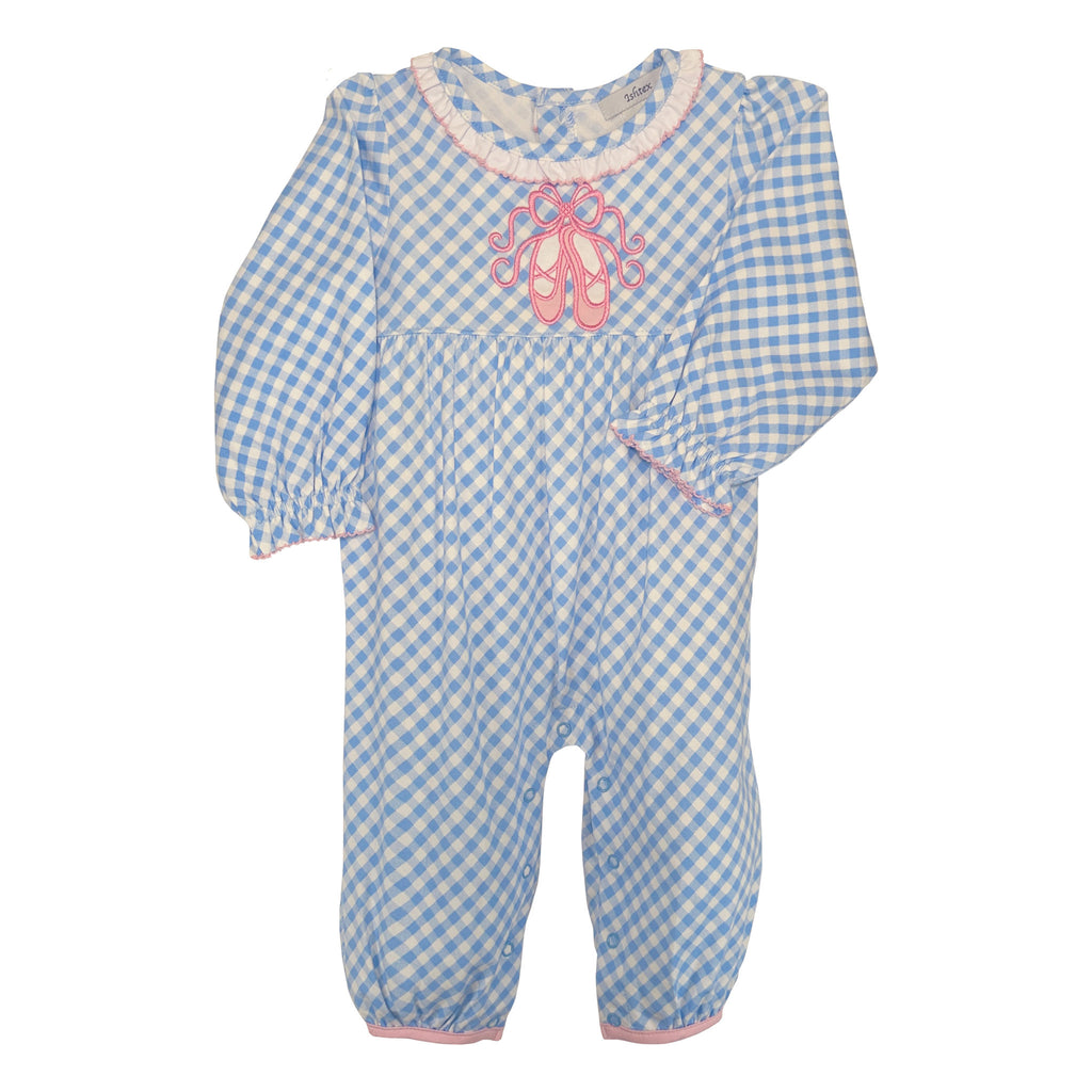 Ishtex 3F118 Plie' Applique Girl's Romper