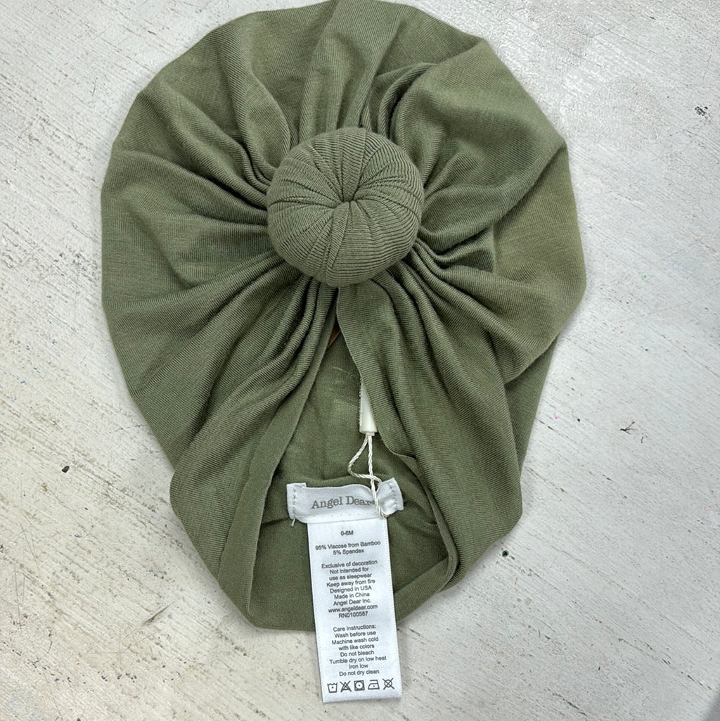 Angel Dear Olive Green Knotted Headwrap (STHE)