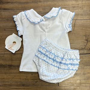 Magnolia Baby Blue Flower 2-Piece Set (STHE)