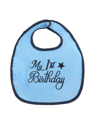 Lil Cactus Blue "My 1st Birthday" Bib (STHE)