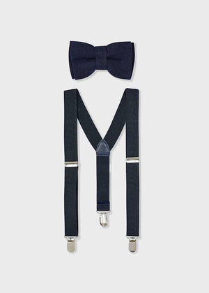 Mayoral 10933-22 Navy Bow Tie ans Suspenders (HE)