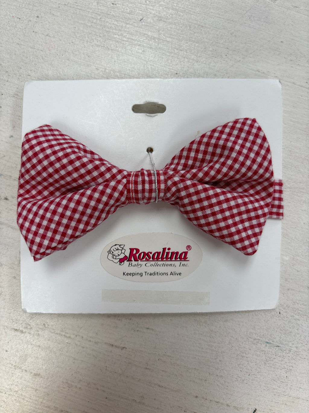 Rosalina Red Plaid Bow Tie