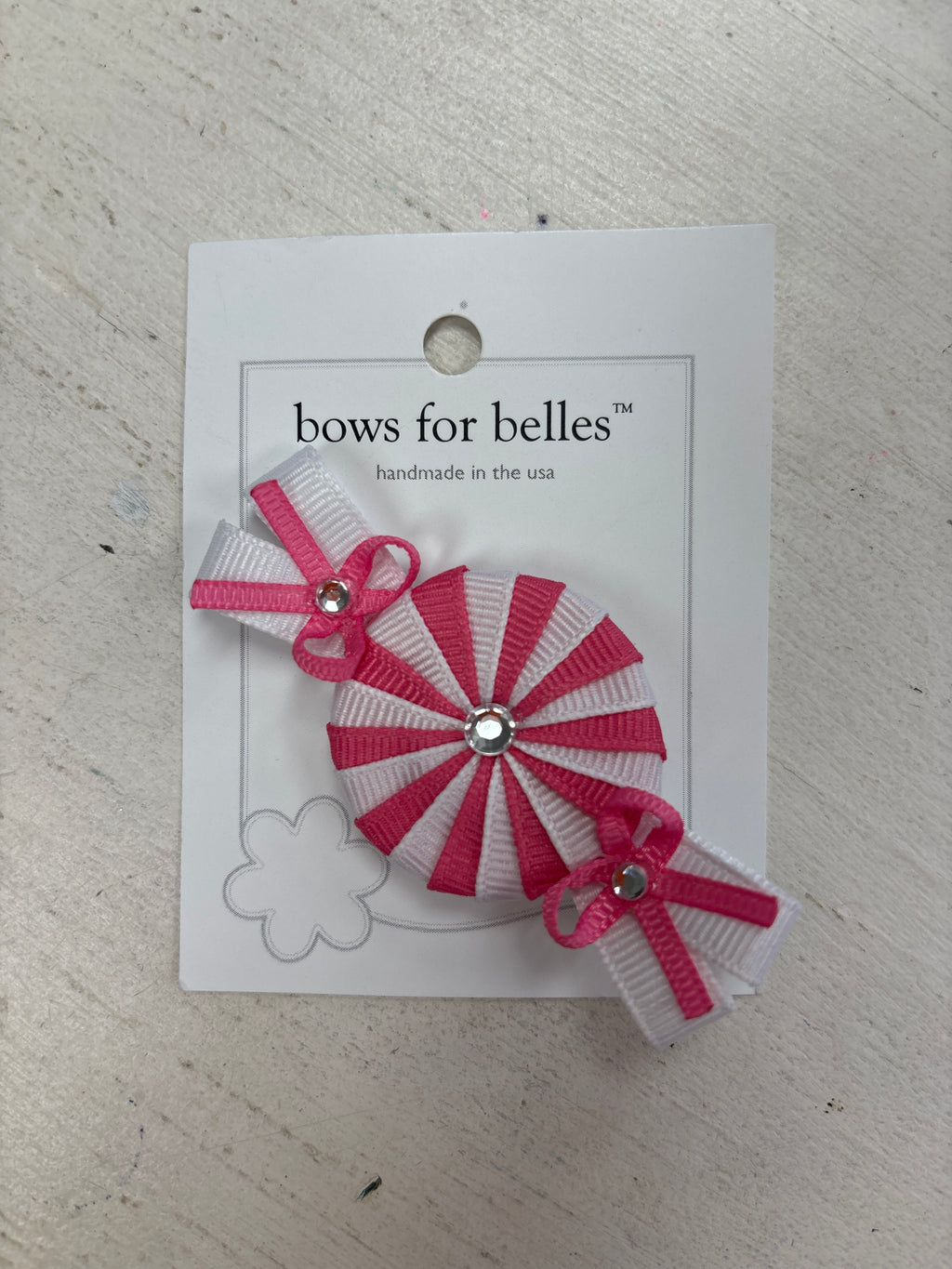 Bows for Belles Pink Peppermint Bow