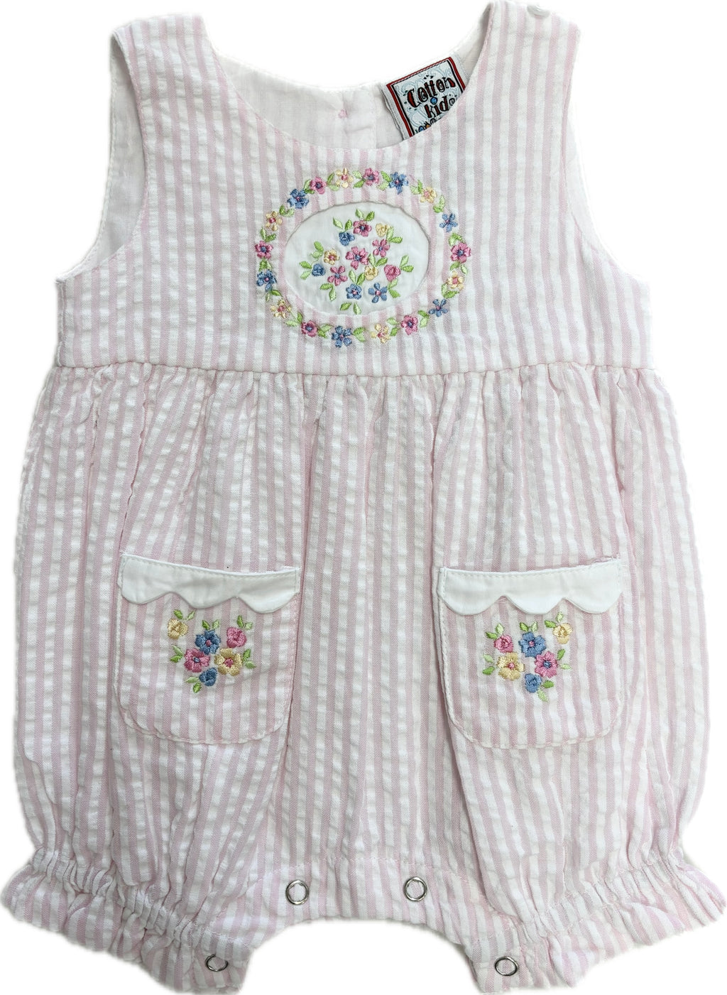 Cotton Kids Bunny Reversible Collar Romper