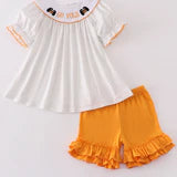 Abby&Evie Go Vol Embroidery 407613 Short Set (STHE)