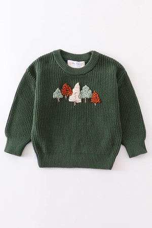 Abbie & Evie Handmade Green Christmas Tree Sweater 700062