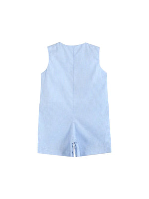 Lil Cactus "All American Boy" Blue Gingham Shortalls