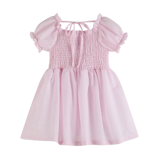 Lil Cactus Smocked Pink Dress