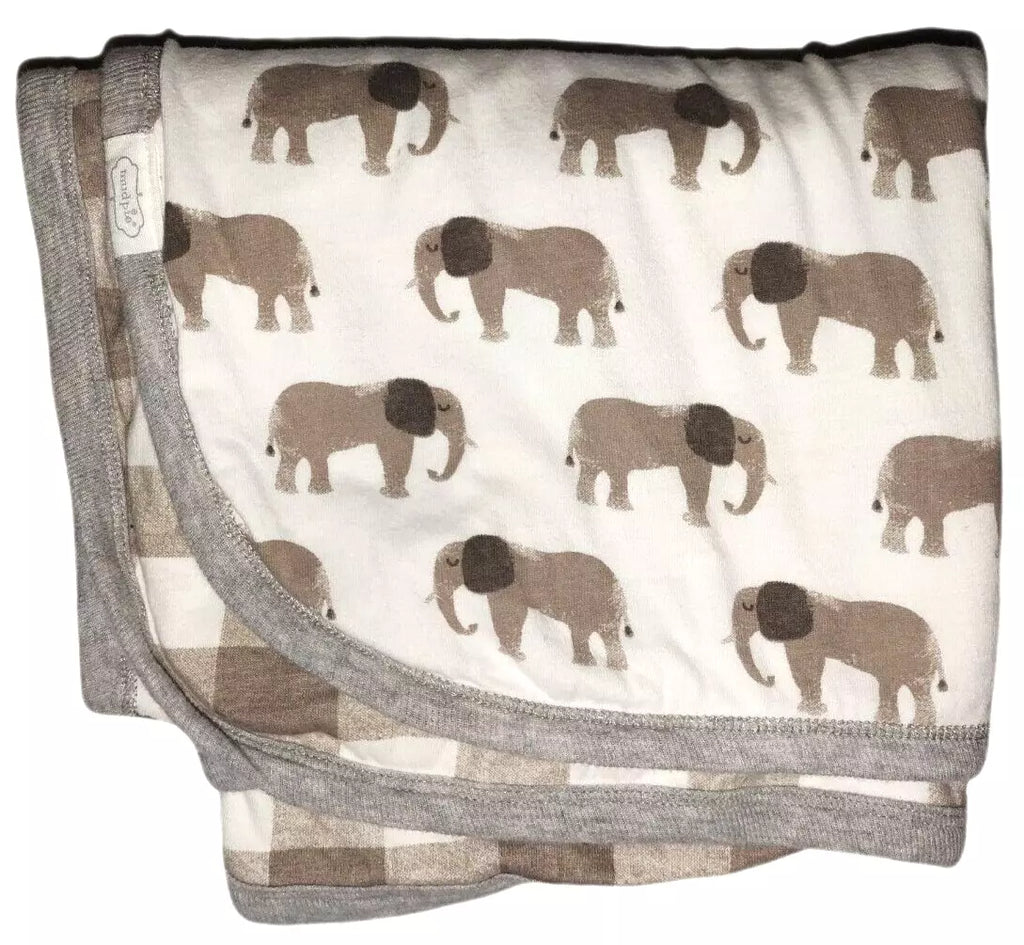 Mud Pie Grey Elephant Blanket