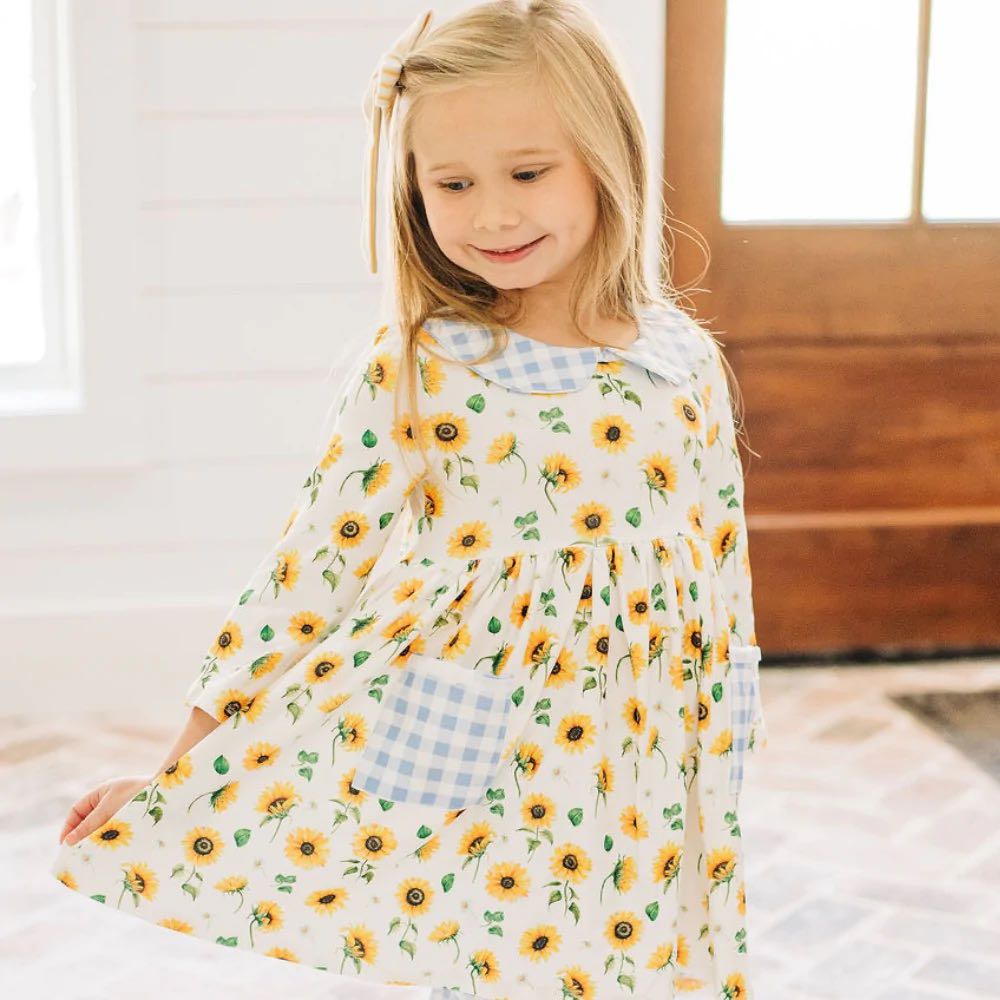 Sugar Bee Sunflower Twirl Dress