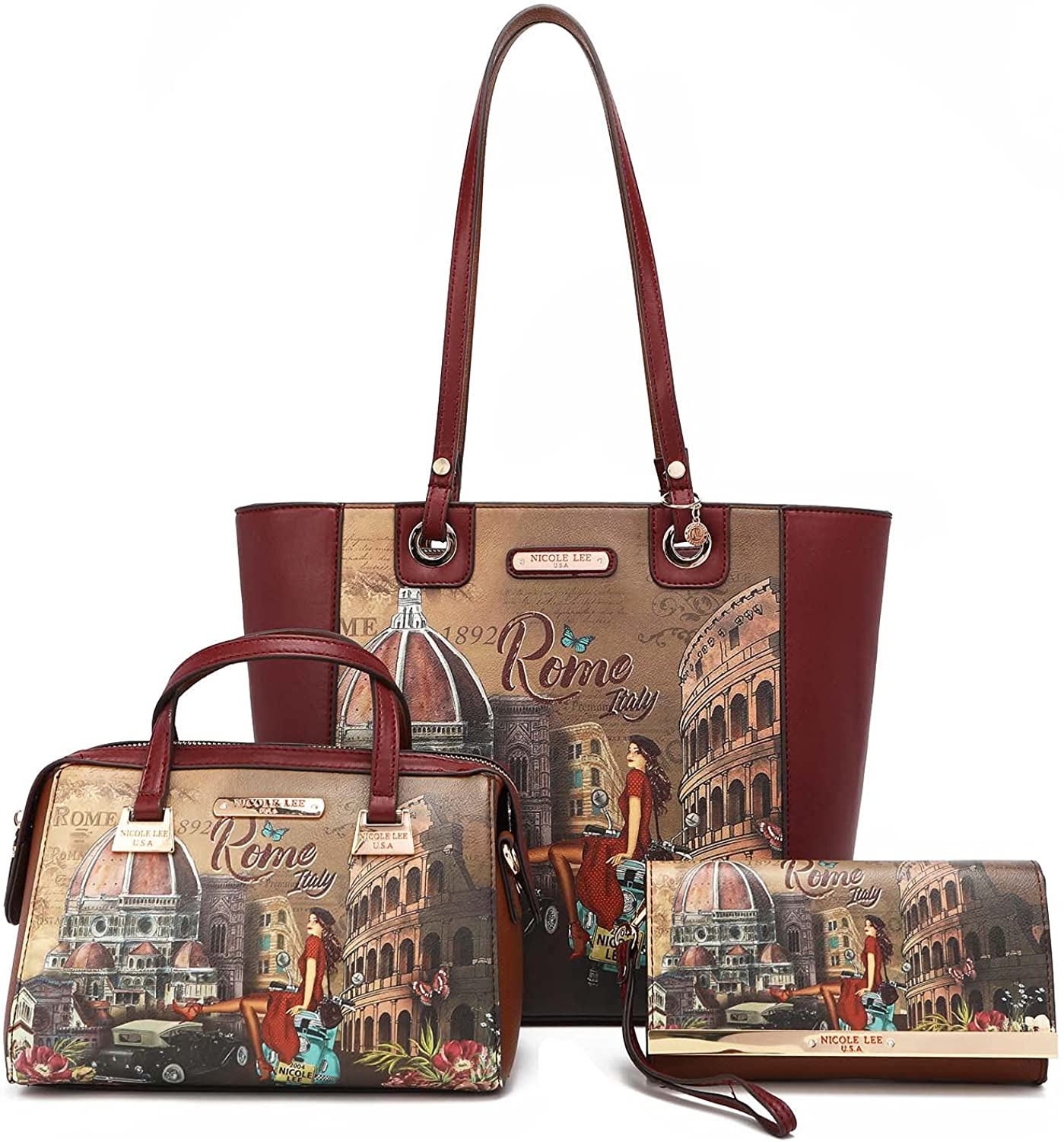 Nicole Lee Memory in Rome 3 Piece Shopper Set – Poppeas A Unique