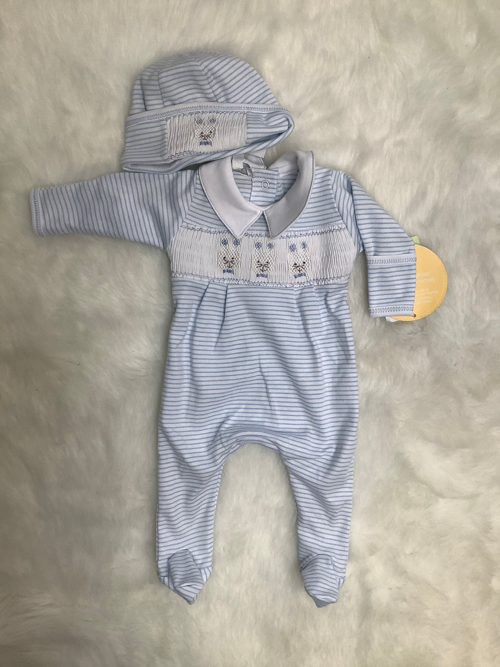 Magnolia Baby Bunny Smock Footie Set